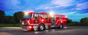 Pierce's electric truck display at FDIC will include two pumpers.