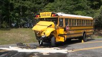 50 students involved in Pa. school bus, trailer crash