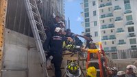 Video: Miami Fire Rescue saves worker impaled on rebar