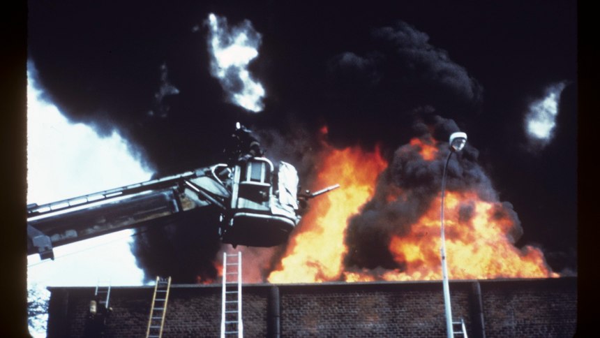 It is believed that once the fire extended from the mezzanine into the truss area, truss 5 was quickly involved in heavy fire conditions.