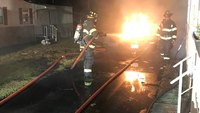 Mass. firefighters use over 11,000 gallons of water to fight EV fire