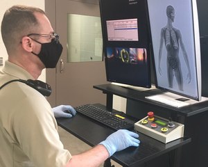 Maintaining safety and order are top priorities for any correctional facility, and a layered strategy with multiple screening methods, such as a body scanner and trace detection tools, is needed to keep out contraband and avoid costly incidents. (Wayne County Sheriff’s Office)