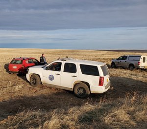 The end of a traffic stop that turned into a multi-agency pursuit with a murder suspect in Wheeler County, Ore., population 1357.
