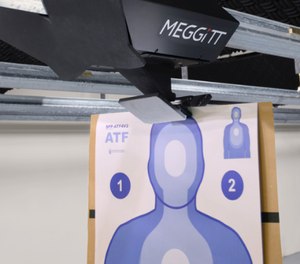 Meggitt showed off its XWT GEN4 wireless target carrier on the SHOT Show exhibit floor this year.