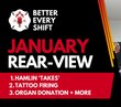 January rear-view: Hamlin ‘takes,’ tattoo controversy, giving life beyond death