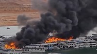 Watch: Fire rips into houseboats on popular Ariz. lake