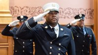 'A proud day': Grandson of Jersey City’s first Black firefighter promoted to battalion chief