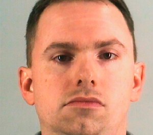 This undated photo provided by the Tarrant County Jail shows Aaron Dean. (Tarrant County Jail via AP)