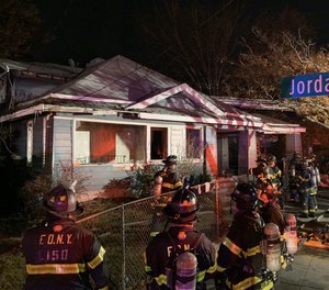 After a three-week investigation, the FDNY says a fire they responded to at an abandoned house on Nov. 22, which killed three people inside and left four firefighters with minor injuries, was intentionally set. (Photo/FDNY Twitter)