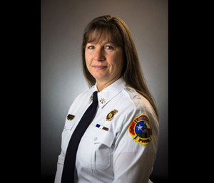 U.S. Army veteran Rebecca “Becky” Ackerman is AFD’s first female battalion chief.