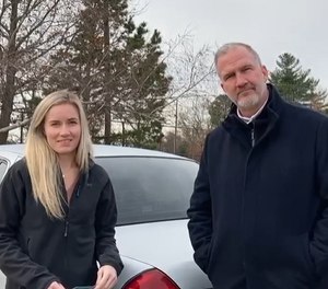 Clinician Rachel Beers and Lt. Todd Ahern comprise the Chelmsford Police Department wellness division.