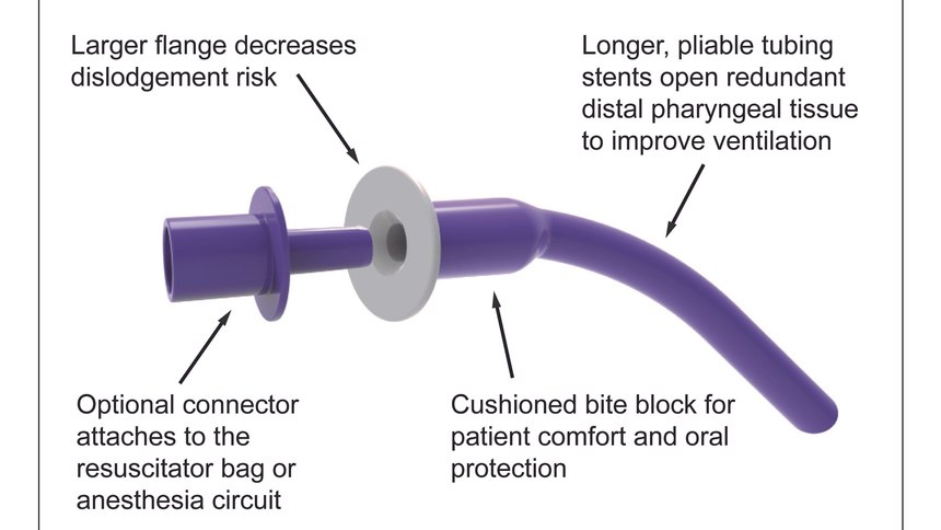 The McMurray Enhanced Airway is designed to quickly stent open a patient’s airway.
