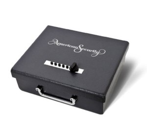 The least expensive method to store your firearms is a locking pistol box such as this one from American Security.