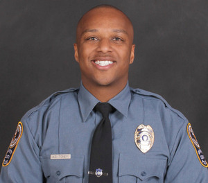 This undated photo provided by the Gwinnett County Police Department on Saturday, Oct. 20, 2018 shows Officer Antwan Toney. On Saturday, Toney was killed after being shot while responding to a suspicious vehicle parked near a middle school.