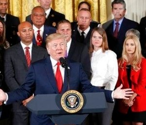 President Donald Trump speaks on the opioid crisis. (Photo/AP)