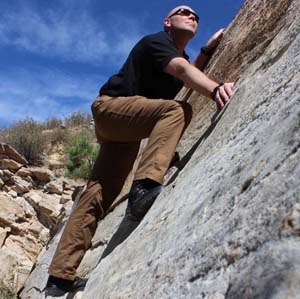 The Apex pants in use (Photo courtesy of Sean Curtis)