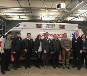 Armstrong Ambulance hosted an international EMS exchanges with members of the New Tapai Fire Department in December, 2018.