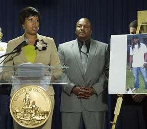 Washington Mayor Muriel Bowser speaks during a news conference in Washington, Thursday, May 21, 2015. (AP Image)