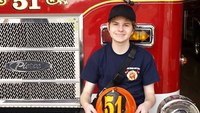 Autistic teen becomes firefighter for a day