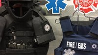 Texas firefighters equipped with body armor