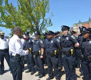 A Baltimore Police promotional ceremony in 2018. (Photo/Baltimore Police Department/Facebook)
