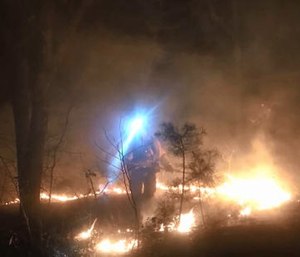 A Tennessee man who was trapped under his ATV for three days started a brush fire to signal for help. (Photo/Facebook)
