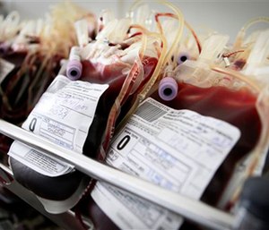 The blood will be refrigerated and monitored.