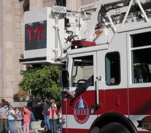 Rosenbaum, 38, has been with the department for 12 years and was also the station’s first female driver. (Photo/ Boise Fire Department)