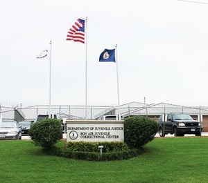Outside the Bon Air Juvenile Correctional Center in Chesterfield County, Virginia.