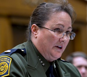 In this Feb. 26, 2019, photo, U.S. Border Patrol Customs and Border Protection Chief Carla Provost testifies before the House Judiciary Committee on Capitol Hill in Washington. (AP Photo/Jose Luis Magana)