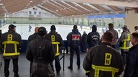 Mass. firefighters attend hockey game of injured N.H. firefighter's son