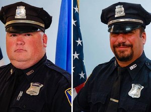 Officer Richard Cintolo, left, and Officer Matthew Morris (Photo/Boston Police Department)