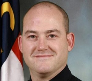 Shelby Police Officer Tim Brackeen was shot twice while pursuing a suspect. (Photo/Shelby Police Department)