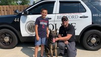10-year-old raises money for K-9 agility course, vests for police K-9s