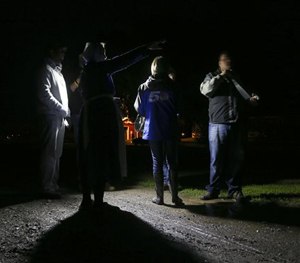 Verba Bontrager talks to the media outside her home near where fugitive David Sweat was shot and captured on Sunday, June 28, 2015. (AP Image)