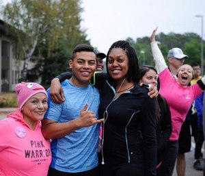 The fire service continues to support breast cancer awareness for women firefighters.