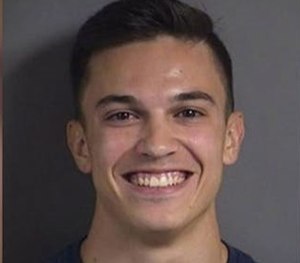 Daniel Burleson was arrested for using a fake ID patterned after one in the movie "Superbad" to buy alcohol. (Photo/Iowa City Police)