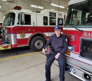 At only 18, Camdan Carmichael became the first full-time firefighter for Rangeley (Maine) Fire Rescue.