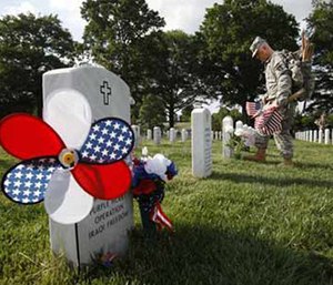 In Section 60, where many of the soldiers who fought in Iraq and Afghanistan are buried, Captain James Leggett, of Alexandria, Va., with the 3rd U.S. Infantry Regiment, or