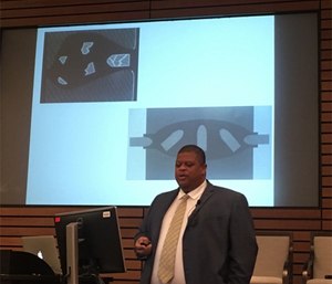 Gladden speaking on the cavity created by a bullet, using pictures originally created by Norman McSwain.