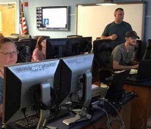 Cambria County authorities are searching for those responsible for tampering with the county's radio frequencies used by 911, EMS, police and Cambria County Prison.