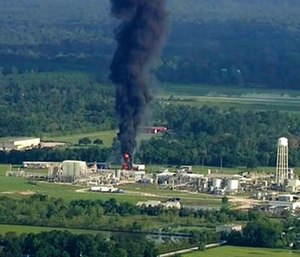 Nearly 20 residents say test results have detected toxic substances in soil, water and ash samples taken miles from the chemical plant explosion.