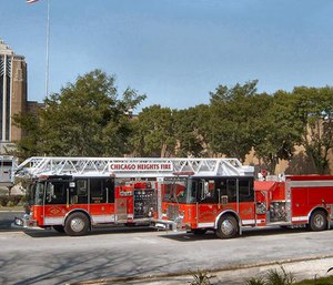 A veteran Chicago Heights firefighter is accused of stealing government funds that were earmarked for his department.