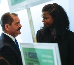 U.S. Rep. Jesus Garcia, left, spoke out Tuesday against a new immigration enforcement initiative announced by the Trump administration.