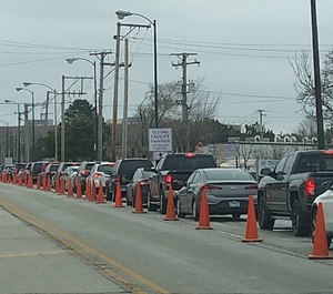 A COVID-19 testing site that started testing first responders met its daily quota after less than four hours. (Photo/CPD)