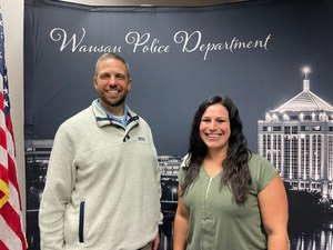 Chief Benjamin Bliven and Tactical Athletic Trainer Traci Tauferner