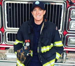Wellesley Firefighter Joanie Cullinan was recognized by the New England Patriots Foundation for her volunteer work raising awareness about occupational cancer. Cullinan was diagnosed with Stage 3 melanoma and recently returned to work after undergoing treatment.