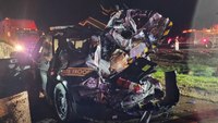 Photos: Semi crashes into, crushes back half of Pa. troopers’ cruiser