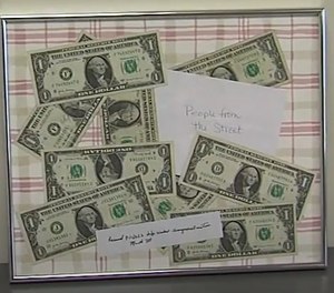 “People from the Street” donation by members of the homeless community in memory of fallen Richmond police officer, Seara Burton.