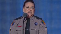 Video: Fla. trooper gets award after driving cruiser head-on into drunk driver to save runners